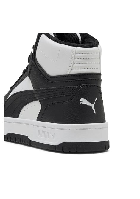 Puma Rebound Slam Mid Shoes White Black Junior PUMA | Sneakers | 408800-01