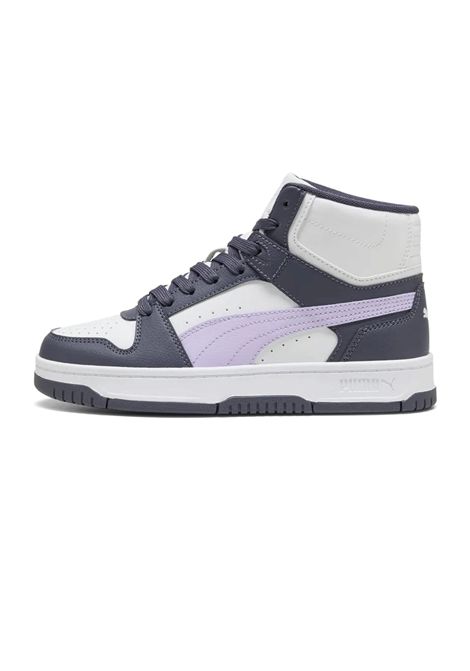 Puma Rebound Slam Mid Shoes White Light Lavender Junior PUMA | Sneakers | 408800-06