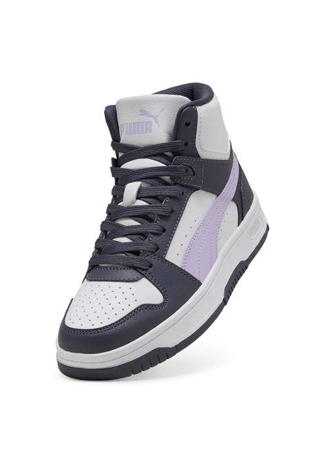 Puma Rebound Slam Mid Shoes White Light Lavender Junior PUMA | Sneakers | 408800-06