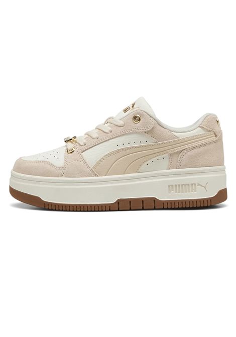 Scarpe Puma Rebound Femme Low Luxe SD Crema Ecru Donna PUMA | Sneakers | 409010-01