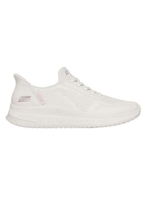 Scarpe Skechers Slip-ins BOBS Squad 4 Key Look Bianco Donna SKECHERS | Scarpe Skechers | 117740-W