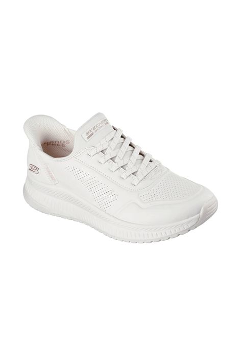 Scarpe Skechers Slip-ins BOBS Squad 4 Key Look Bianco Donna SKECHERS | Scarpe Skechers | 117740-W