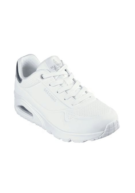 Scarpe Skechers Uno - Golden Air Bianco Argento Donna SKECHERS | Scarpe Skechers | 177094-WSL