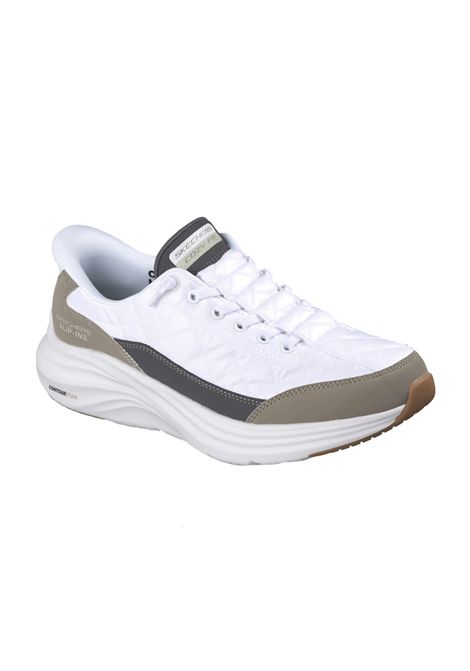 Scarpe Skechers Slip-ins Contour Foam Cozy Fit Bianco Tortora Uomo SKECHERS | Scarpe Skechers | 232619-WTP