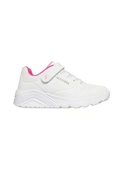 Skechers Uno Lite Star Icon Shoes White Pink Girl SKECHERS | Skechers Shoes | 310429L-WHP