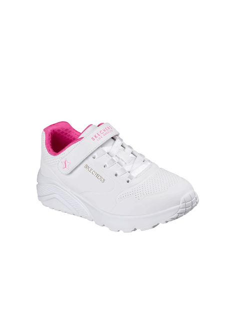 Skechers Uno Lite Star Icon Shoes White Pink Girl SKECHERS | Skechers Shoes | 310429L-WHP