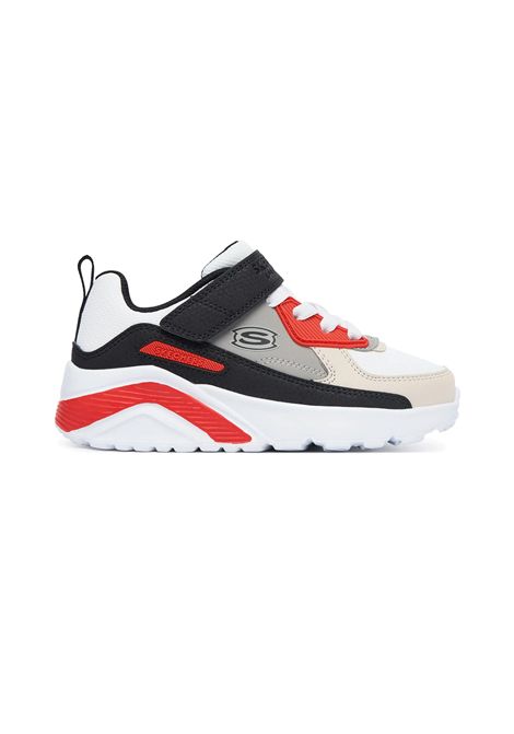 Skechers Uno Lite Revival Edge Shoes White Black Red Kids SKECHERS | Sneakers | 417132L-WBRD