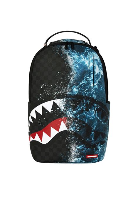 Sprayground Split Ocean Deep Backpack Black Blue Unisex SPRAYGROUND | Backpacks | 910B7621NSZ-