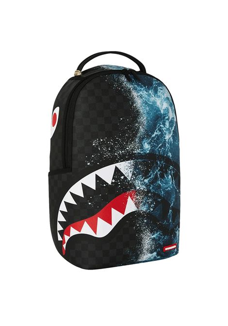 Sprayground Split Ocean Deep Backpack Black Blue Unisex SPRAYGROUND | Backpacks | 910B7621NSZ-