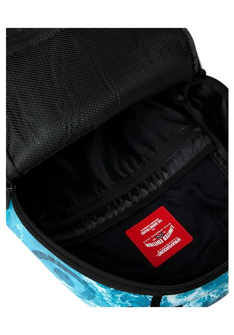 Sprayground Split Ocean Deep Backpack Black Blue Unisex SPRAYGROUND | Backpacks | 910B7621NSZ-