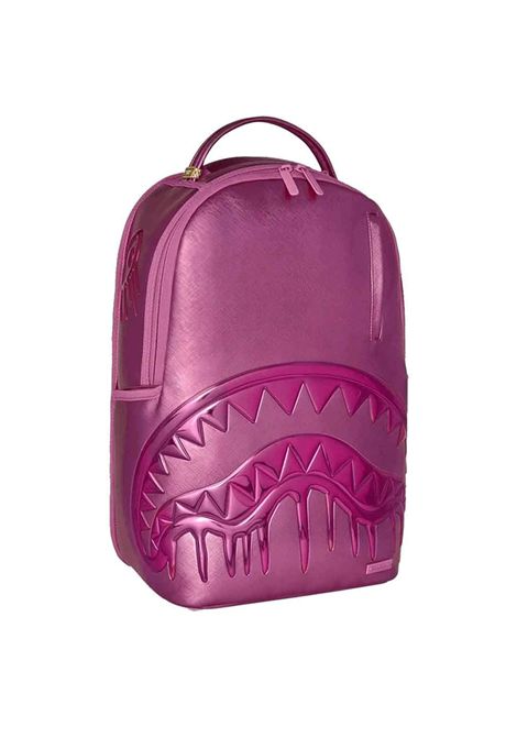 Sprayground Metallic Pink Metallic Drip Backpack Pink Unisex SPRAYGROUND | Backpacks | 910B8391NSZ-