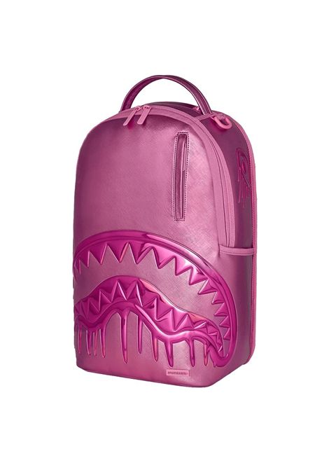 Sprayground Metallic Pink Metallic Drip Backpack Pink Unisex SPRAYGROUND | Backpacks | 910B8391NSZ-