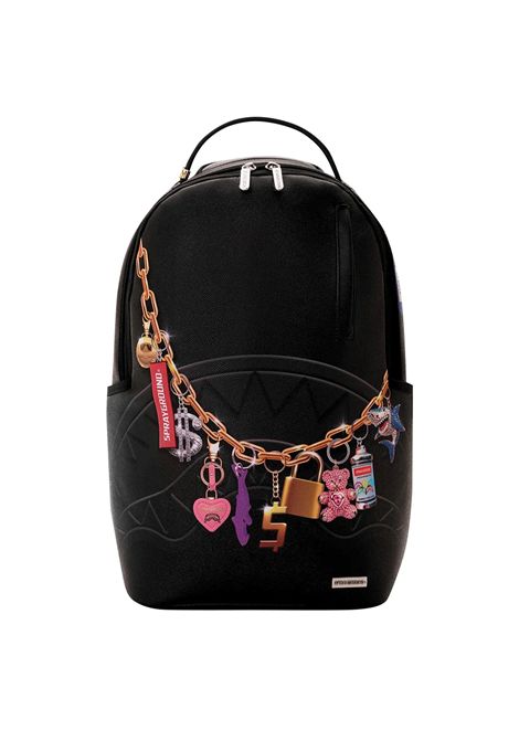 Sprayground Printed Hanging Stuff Backpack Black Unisex SPRAYGROUND | Backpacks | 910B8404NSZ-