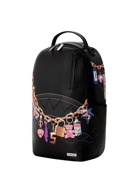 Sprayground Printed Hanging Stuff Backpack Black Unisex SPRAYGROUND | Backpacks | 910B8404NSZ-