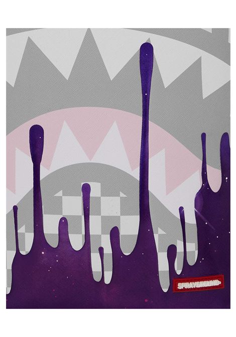 Sprayground Cream Space Drip Backpack Grey Purple Unisex SPRAYGROUND | Backpacks | 910B8453NSZ-