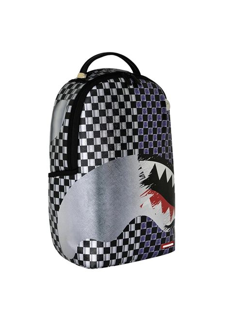 Sprayground Scratch Off Shark Backpack Silver Multicolor Unisex SPRAYGROUND | Backpacks | 910B8477NSZ-