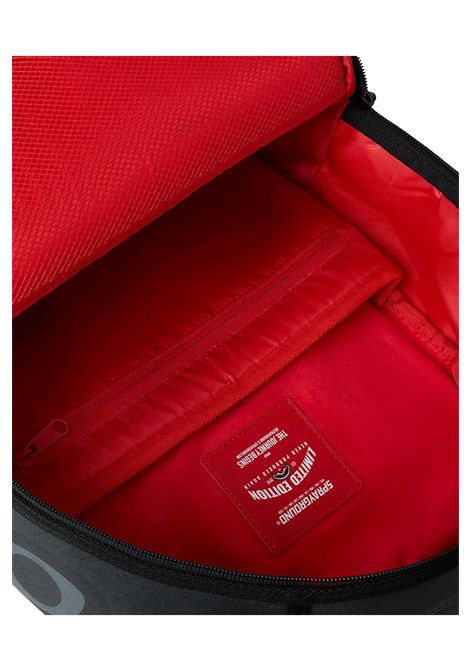 Sprayground Center Rip Revealing Gray Check Backpack Black Unisex SPRAYGROUND | Backpacks | 910B8502NSZ-