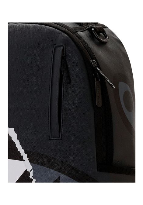 Sprayground Center Rip Revealing Gray Check Backpack Black Unisex SPRAYGROUND | Backpacks | 910B8502NSZ-