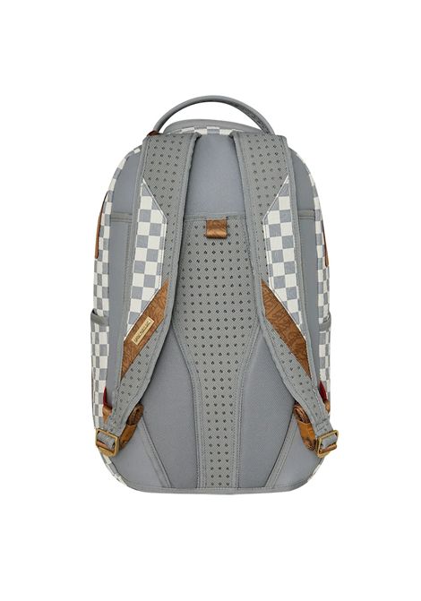 Sprayground Embossed Cream Check Backpack Grey Cream Unisex SPRAYGROUND | Backpacks | 910B8593NSZ-