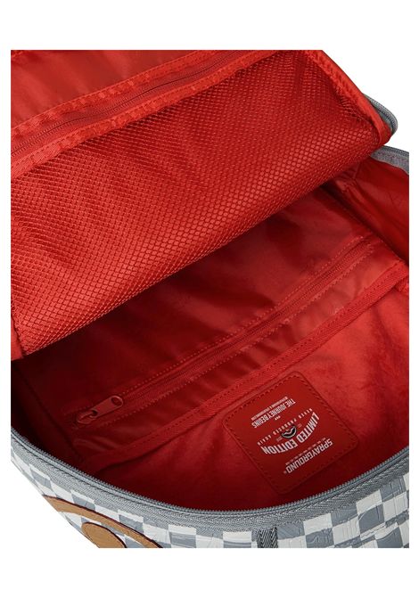 Sprayground Embossed Cream Check Backpack Grey Cream Unisex SPRAYGROUND | Backpacks | 910B8593NSZ-