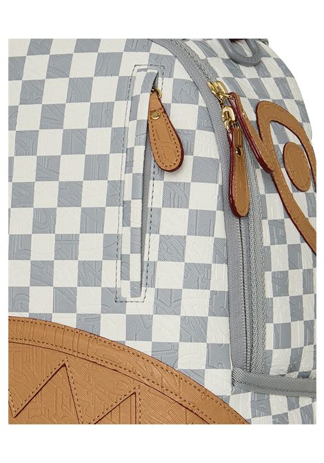 Sprayground Embossed Cream Check Backpack Grey Cream Unisex SPRAYGROUND | Backpacks | 910B8593NSZ-