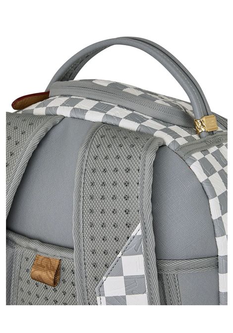 Sprayground Embossed Cream Check Backpack Grey Cream Unisex SPRAYGROUND | Backpacks | 910B8593NSZ-