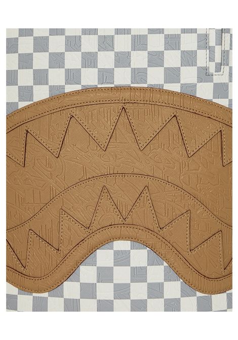 Sprayground Embossed Cream Check Backpack Grey Cream Unisex SPRAYGROUND | Backpacks | 910B8593NSZ-
