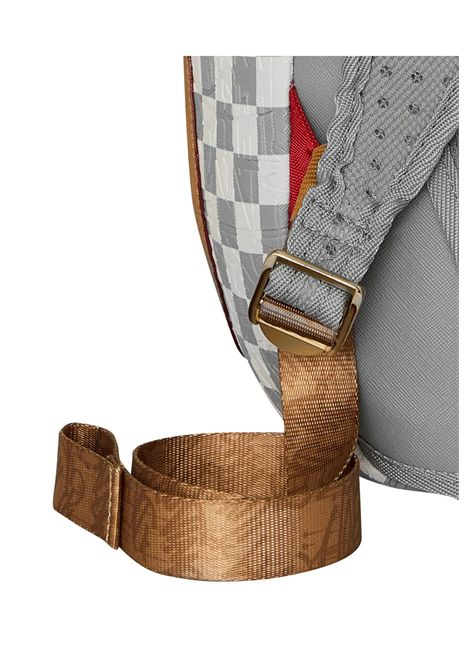Sprayground Embossed Cream Check Backpack Grey Cream Unisex SPRAYGROUND | Backpacks | 910B8593NSZ-