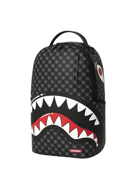 Sprayground Sharks In Paris WTF Bubbly Black Check Backpack Black Unisex SPRAYGROUND | Backpacks | 910B8633NSZ-