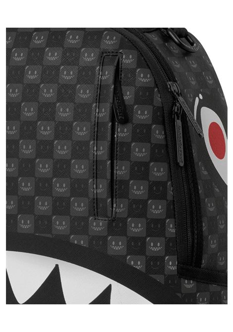 Sprayground Sharks In Paris WTF Bubbly Black Check Backpack Black Unisex SPRAYGROUND | Backpacks | 910B8633NSZ-
