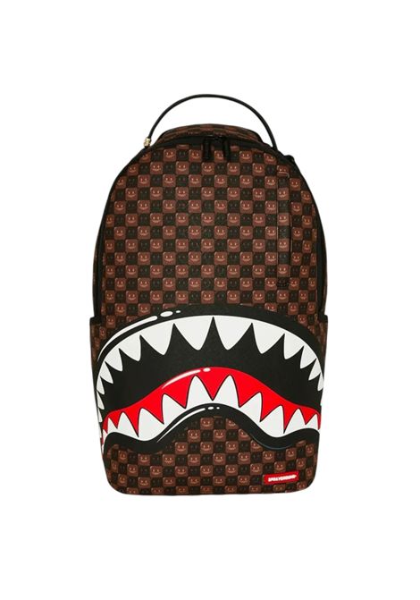 Sprayground Sharks In Paris WTF Bubbly Brown Check Backpack Brown Unisex SPRAYGROUND | Backpacks | 910B8634NSZ-