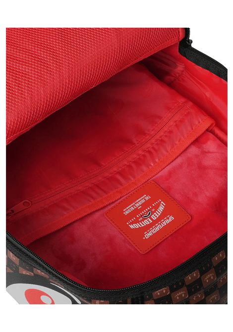 Sprayground Sharks In Paris WTF Bubbly Brown Check Backpack Brown Unisex SPRAYGROUND | Backpacks | 910B8634NSZ-