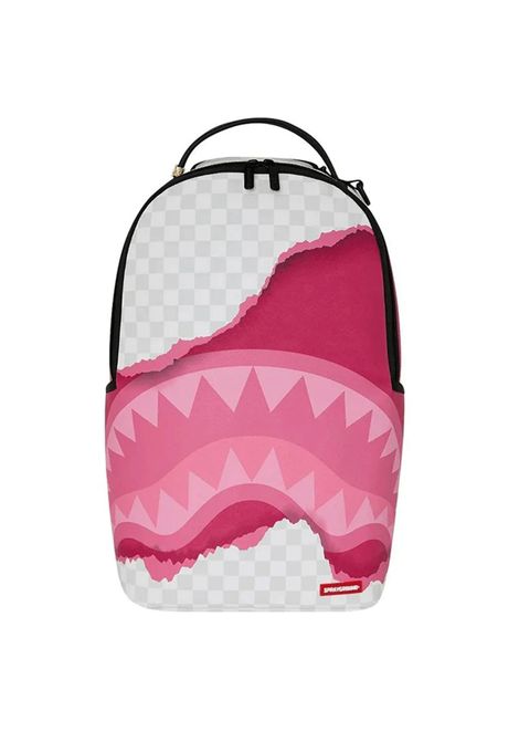 Sprayground 3D Check Backpack Grey Pink Unisex SPRAYGROUND | Backpacks | 910B8685NSZ-