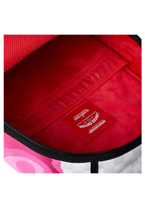 Sprayground 3D Check Backpack Grey Pink Unisex SPRAYGROUND | Backpacks | 910B8685NSZ-