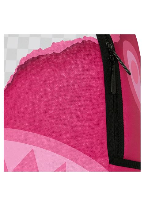 Sprayground 3D Check Backpack Grey Pink Unisex SPRAYGROUND | Backpacks | 910B8685NSZ-