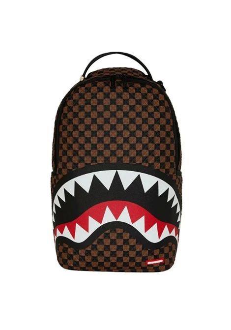 Sprayground Sharks In Paris Pyramid Backpack Brown Unisex SPRAYGROUND | Backpacks | 910B8744NSZ-