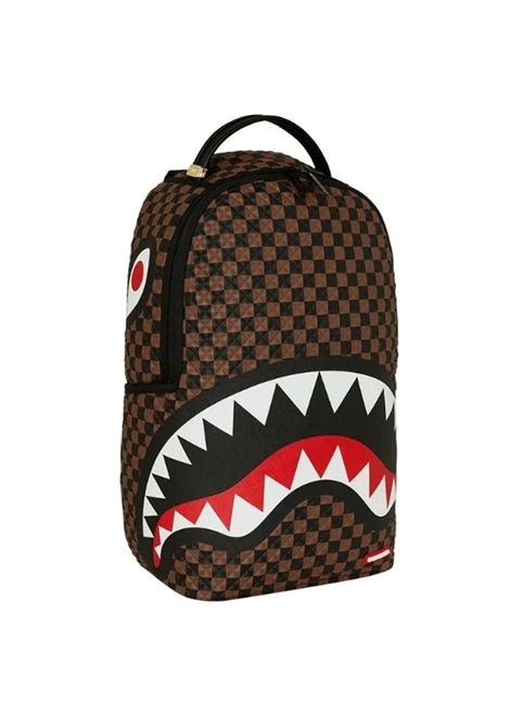 Sprayground Sharks In Paris Pyramid Backpack Brown Unisex SPRAYGROUND | Backpacks | 910B8744NSZ-