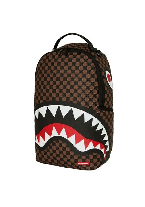 Sprayground Sharks In Paris Pyramid Backpack Brown Unisex SPRAYGROUND | Backpacks | 910B8744NSZ-