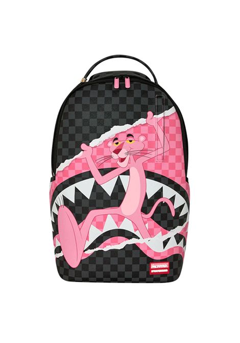 Sprayground Pink Panther On The Run Backpack Black Pink Unisex SPRAYGROUND | Backpacks | 910B9147NSZ-