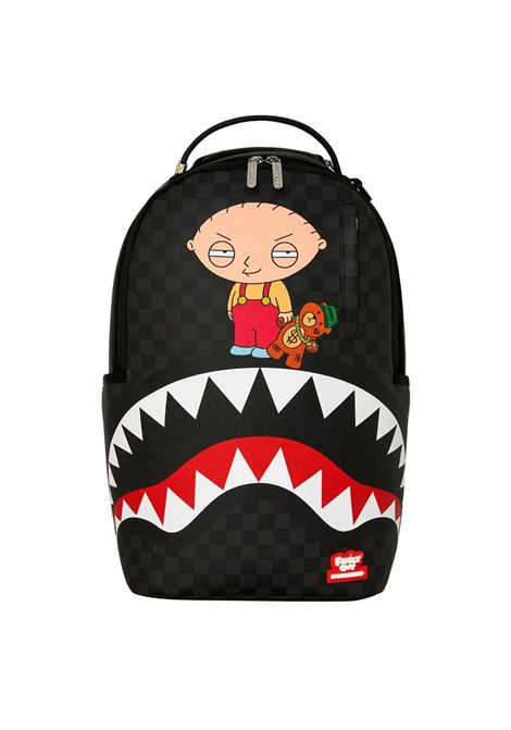 Sprayground Family Guy Stewie Holding Bear Keychain Backpack Black Unisex SPRAYGROUND | Backpacks | 910B9185NSZ-