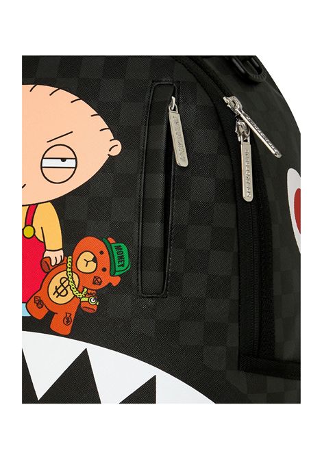 Sprayground Family Guy Stewie Holding Bear Keychain Backpack Black Unisex SPRAYGROUND | Backpacks | 910B9185NSZ-