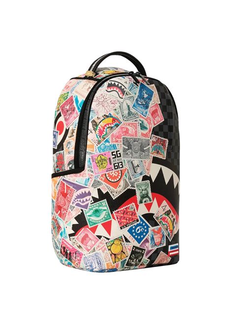 Sprayground USPS Half Stamps Backpack Black Multicolor Unisex SPRAYGROUND | Backpacks | 910B9226NSZ-