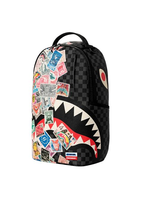 Sprayground USPS Half Stamps Backpack Black Multicolor Unisex SPRAYGROUND | Backpacks | 910B9226NSZ-