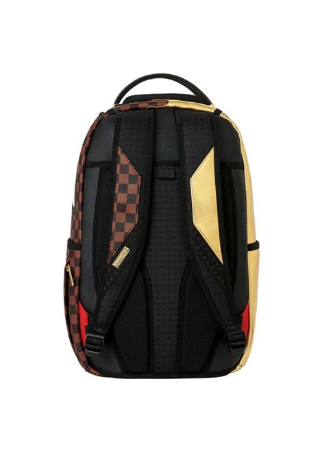 Sprayground Sharks In Paris Gold Drip Backpack Gold Brown Unisex SPRAYGROUND | Backpacks | 910B9250NSZ-
