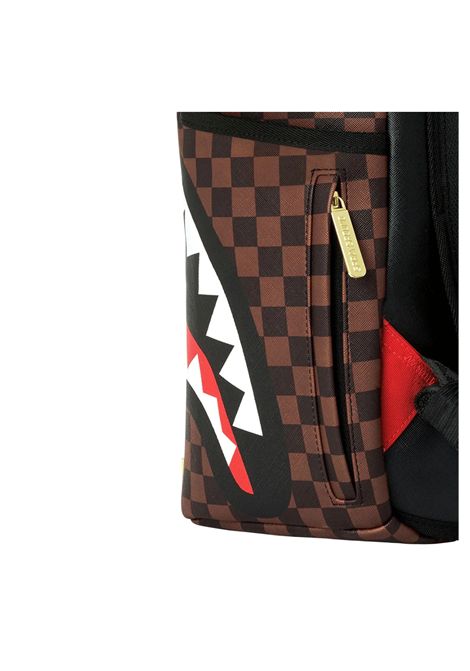 Sprayground Sharks In Paris Gold Drip Backpack Gold Brown Unisex SPRAYGROUND | Backpacks | 910B9250NSZ-