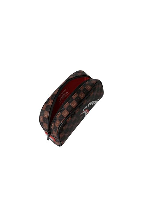 Sprayground Sharks In Paris WTF Bubbly Brown Check Pouch Brown Unisex SPRAYGROUND |  | 910B9303NSZ-