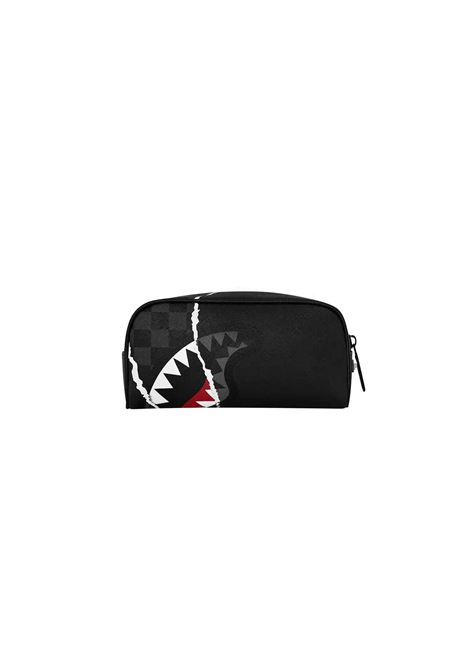 Spraground Center RIP Revealing Gray Check Pouch Black Unisex SPRAYGROUND |  | 910B9354NSZ-