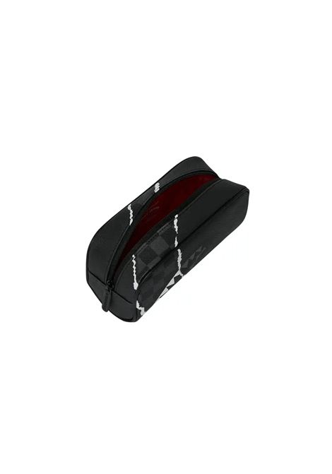 Spraground Center RIP Revealing Gray Check Pouch Black Unisex SPRAYGROUND |  | 910B9354NSZ-