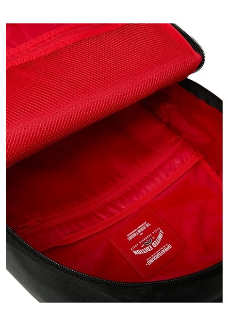 Sprayground Shark Central Embossed Black Nylon Backpack Black Unisex SPRAYGROUND | Backpacks | 910B9626NSZ-