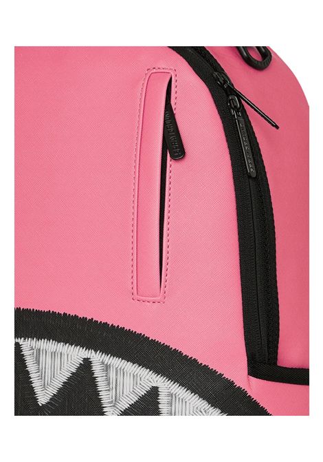 Sprayground Shark Central Pink Embroidered Shark Backpack Pink Unisex SPRAYGROUND | Backpacks | 910B9630NSZ-